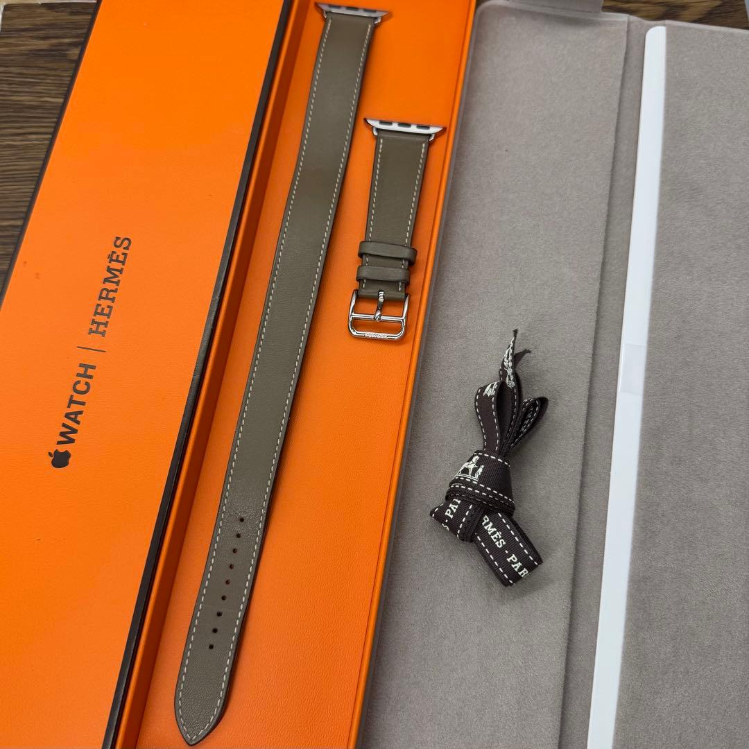 2423 Apple Watch エルメス　エトゥープ　ドゥブルトゥール　二重