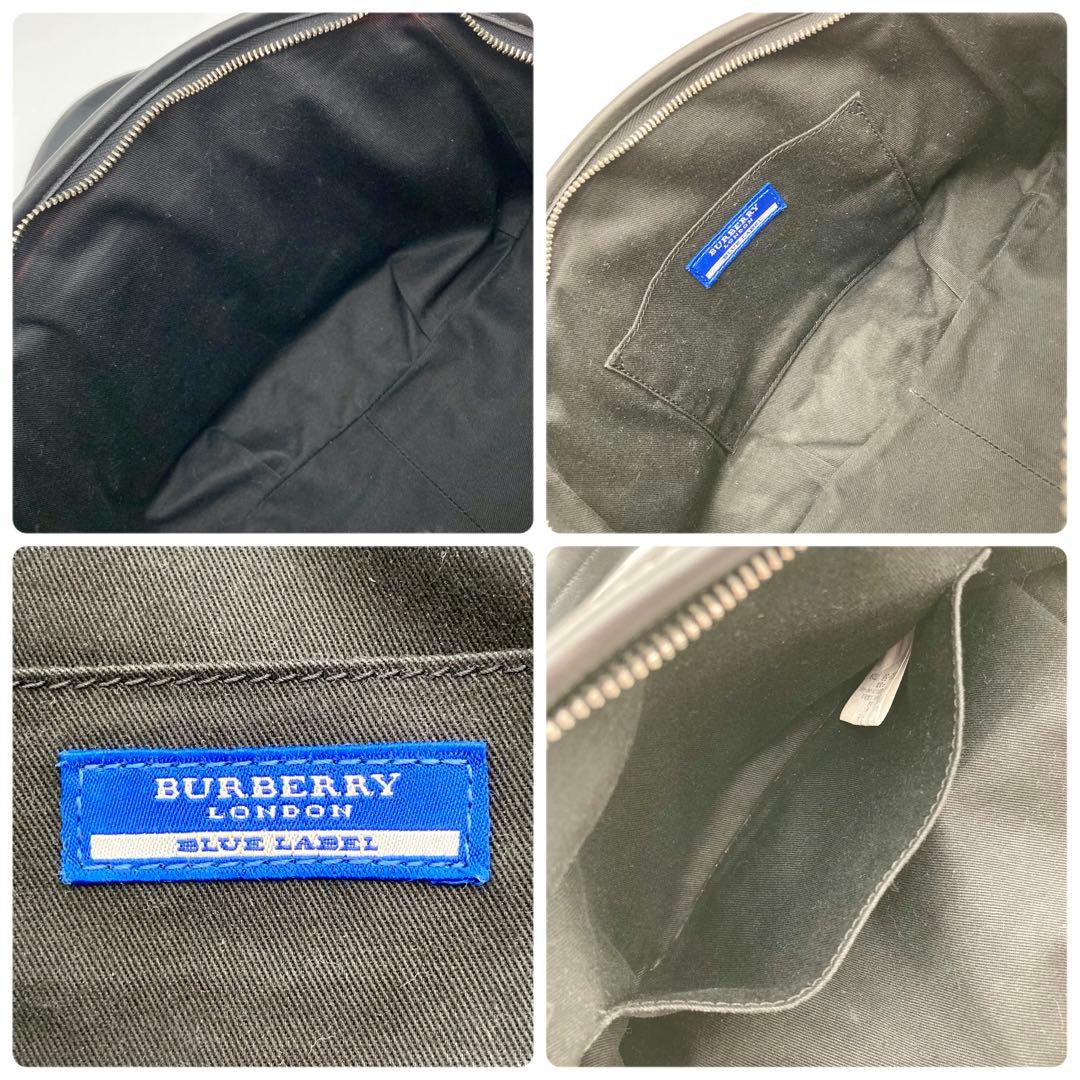 コーラの泡✨ バーバリーブルーレーベル ハンドバッグ 黒×ノバチェック