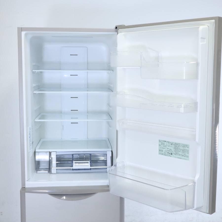 値下日立 375L 3ドア 冷蔵庫 R-S38JV(XN) 右開き シャンパン色