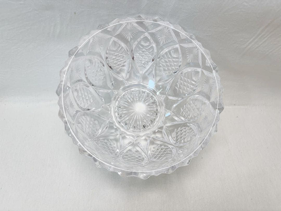 未使用 茶道具 【清昌堂】 義山水指 塗り蓋付 江戸切子 ガラス 水指 元箱