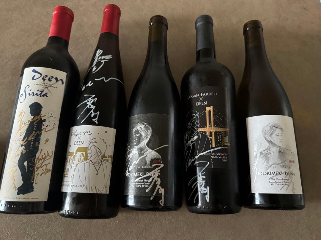 DEEN 池森秀一プロデュースワイン7本　直筆サイン入り/ライブグッズ　池森そば