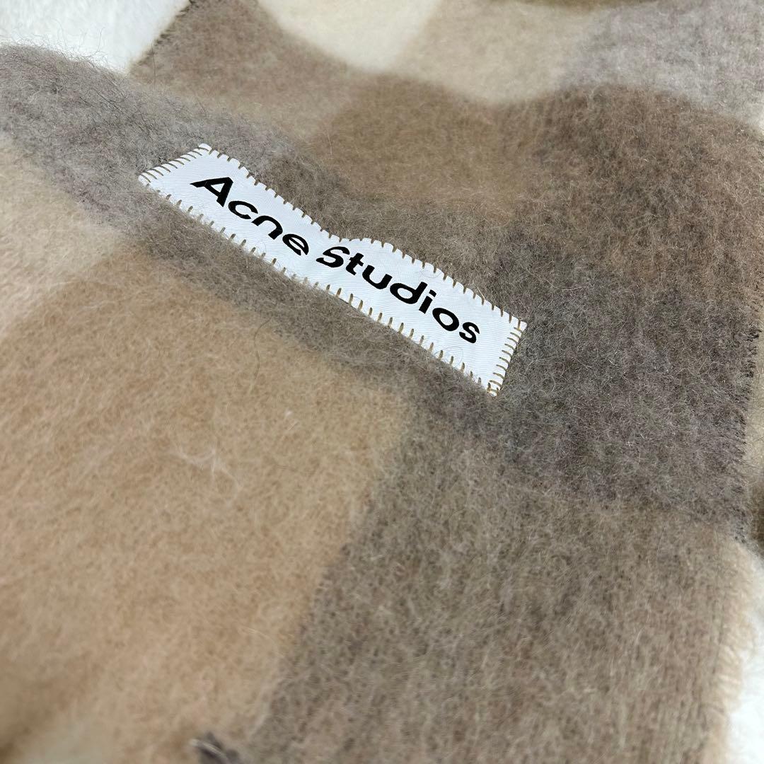 【正規品】Acne Studios チェック　マフラー　ウール