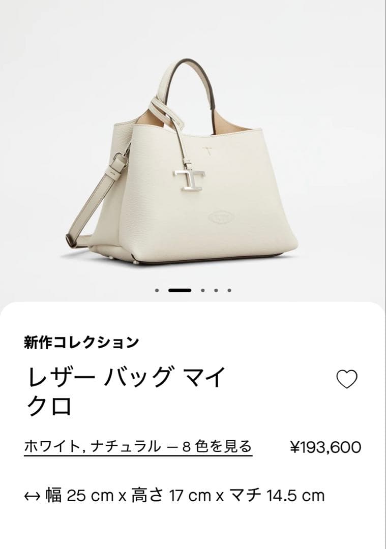 美品！トッズ　レザーバッグマイクロ現行品