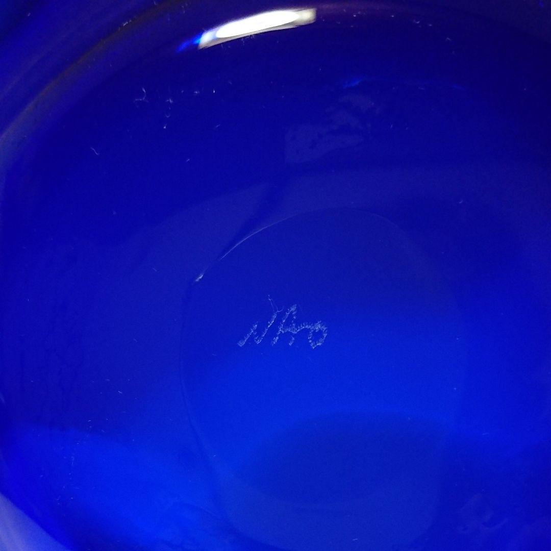 茶道具  義山 菓子器  ガラス 硝子 ギヤマン  直樹 作