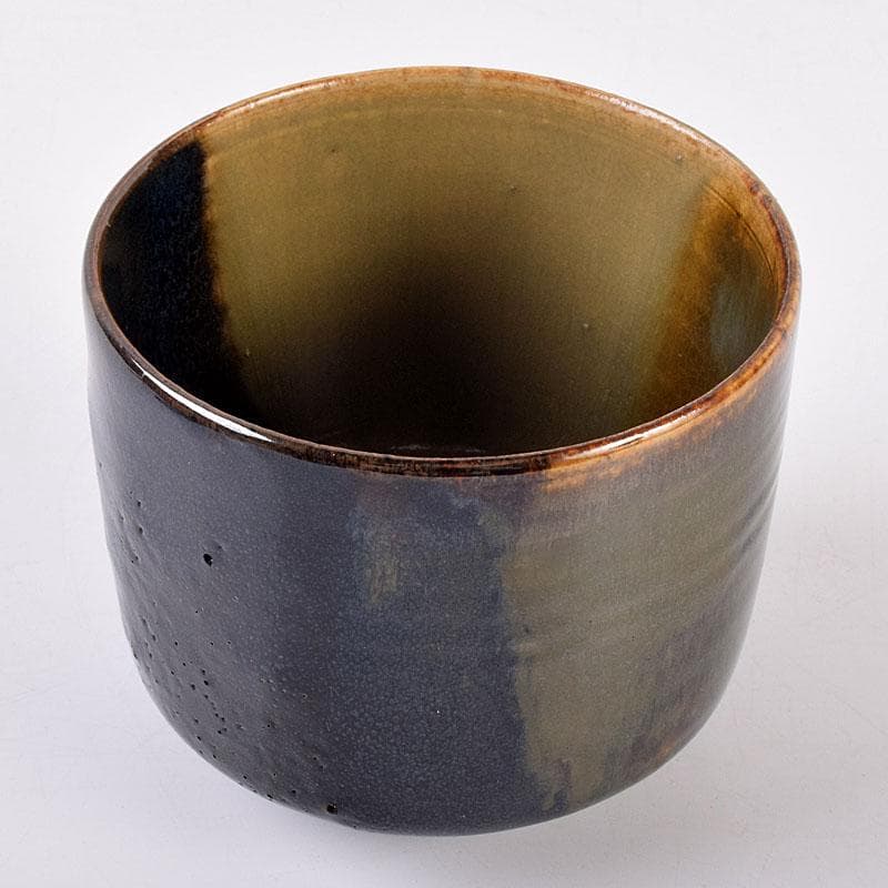 茶道具　高取焼　筒茶碗　時代箱　Z　8436