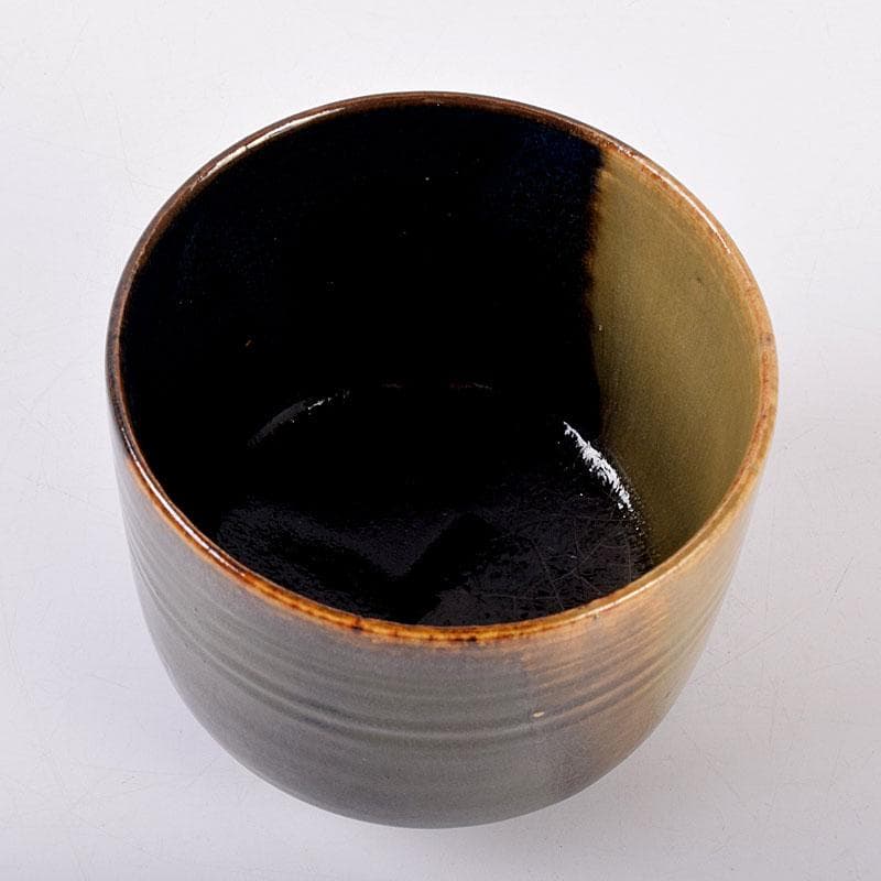 茶道具　高取焼　筒茶碗　時代箱　Z　8436