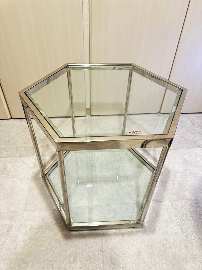 KARE コーム シルバー 55cm サイドテーブル