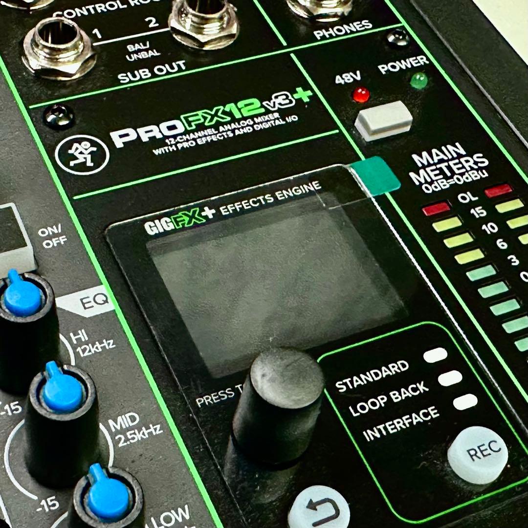 MACKIE ProFX12V2+アナログミキサー 12チャンネル【美品】
