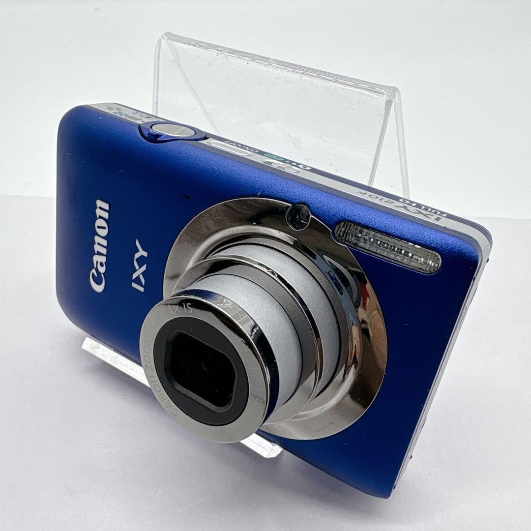 Canon IXY 210F デジタルカメラ ブルー バッテリーチャージャー付き