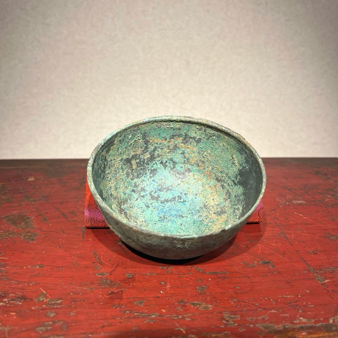 南蛮砂張鉢　13〜15世紀　青銅600年以上前　アンコール王朝　スコータイ朝