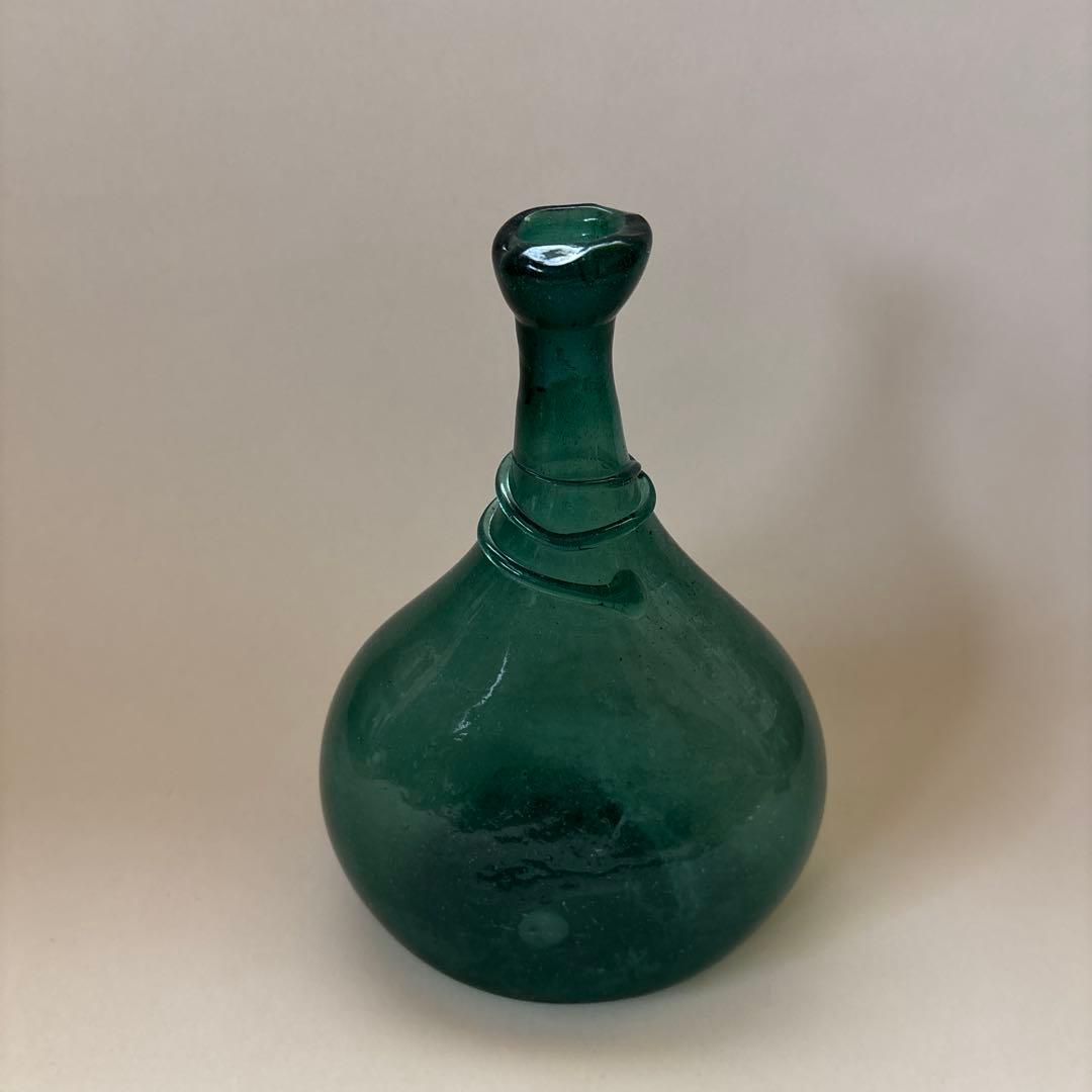 イラン　17世紀〜18世紀　酒瓶　ガラス　民藝　骨董　アンティーク