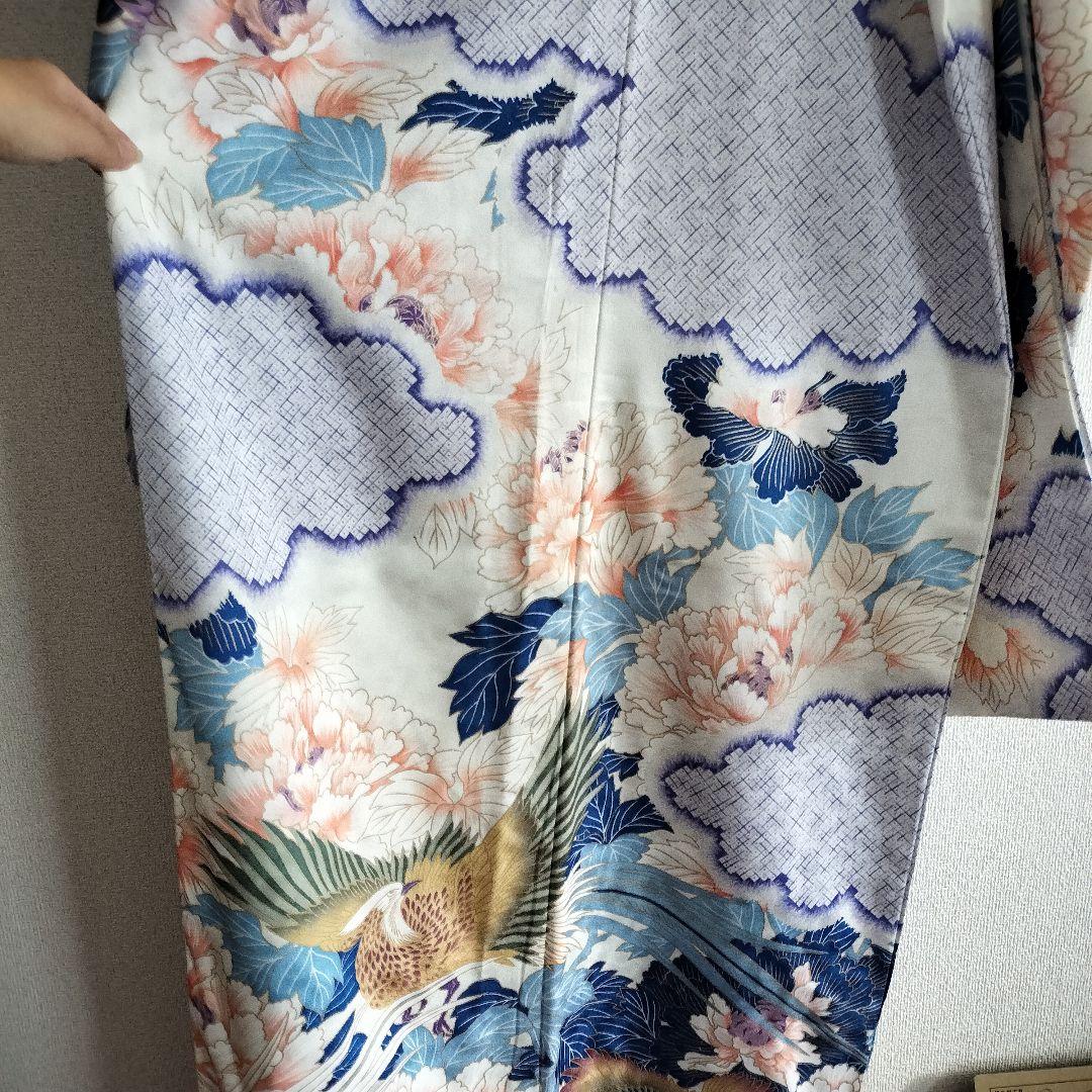 昭和レトロ 振袖　アンティーク　花と鳥
