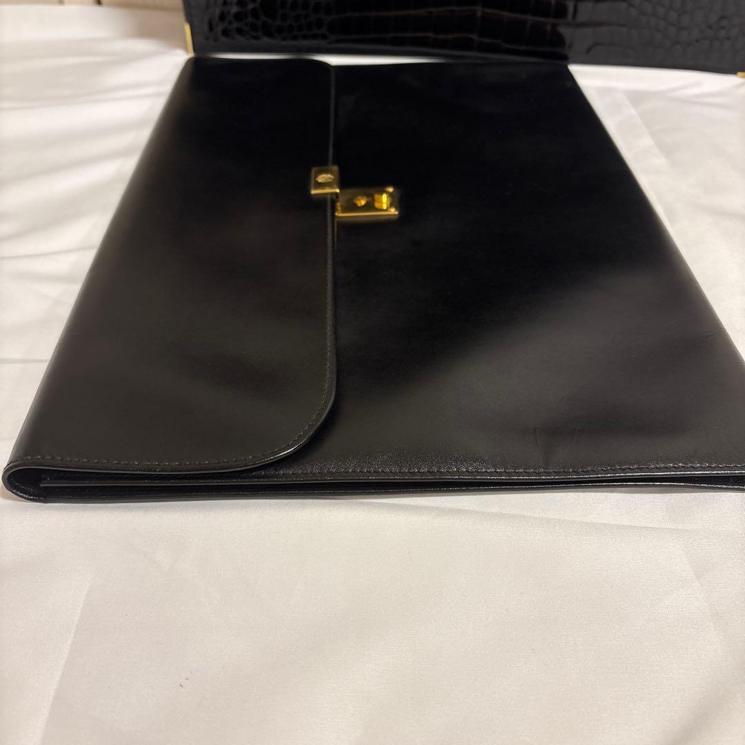 美品　クロコダイル　アタッシュケース