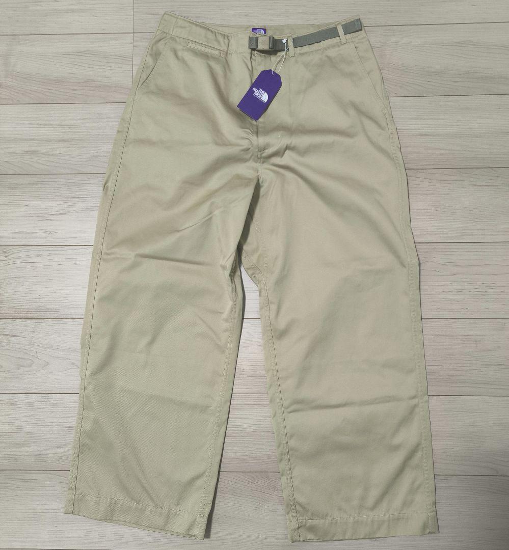 新品 ノースフェイス パープルレーベル チノストレートフィルールドパンツ 34