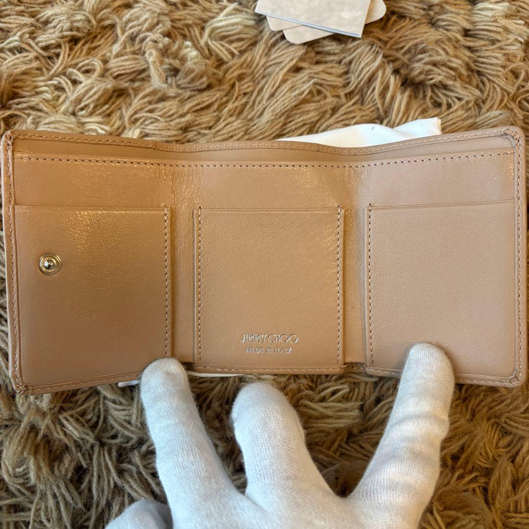 【未使用】JIMMY CHOO ジミーチュウ 三つ折り財布 スタッズ レディース