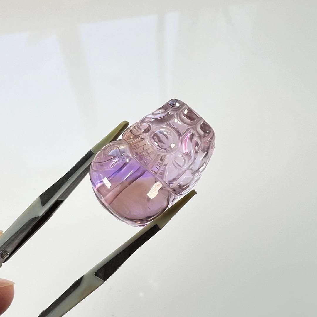 透明感あり　アメトリン　貔貅　ひきゅう　ルース　3