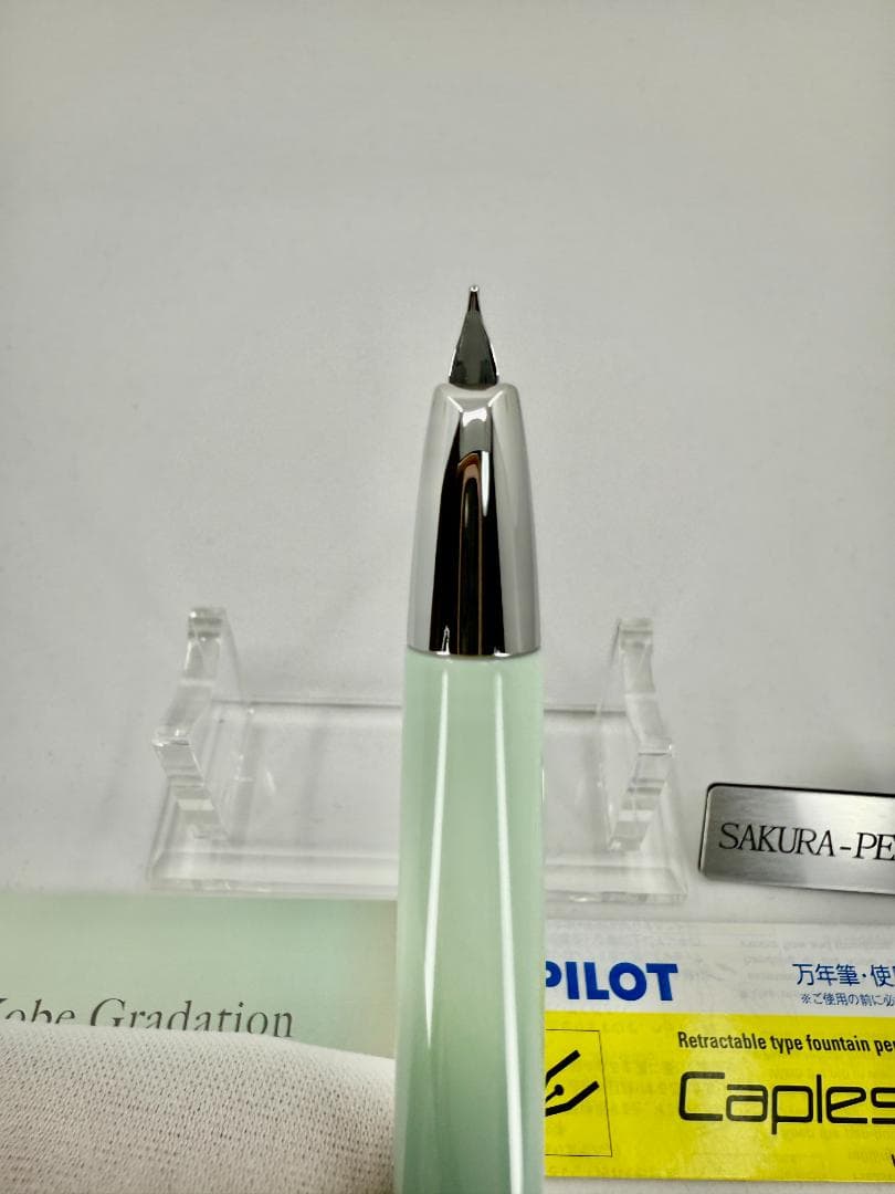 新品 NAGASAWA 万年筆 KOBE ハーバーミント M シルバー