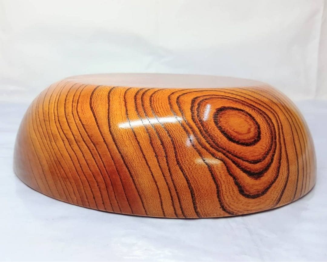 くりぬき鉢　麺捏鉢　盛り鉢　29.5cm 菓子盆　菓子皿　木製　鉢　皿