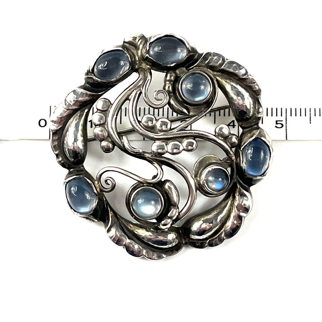 【美品】  ムーンライト ブロッサム ブローチ シルバー