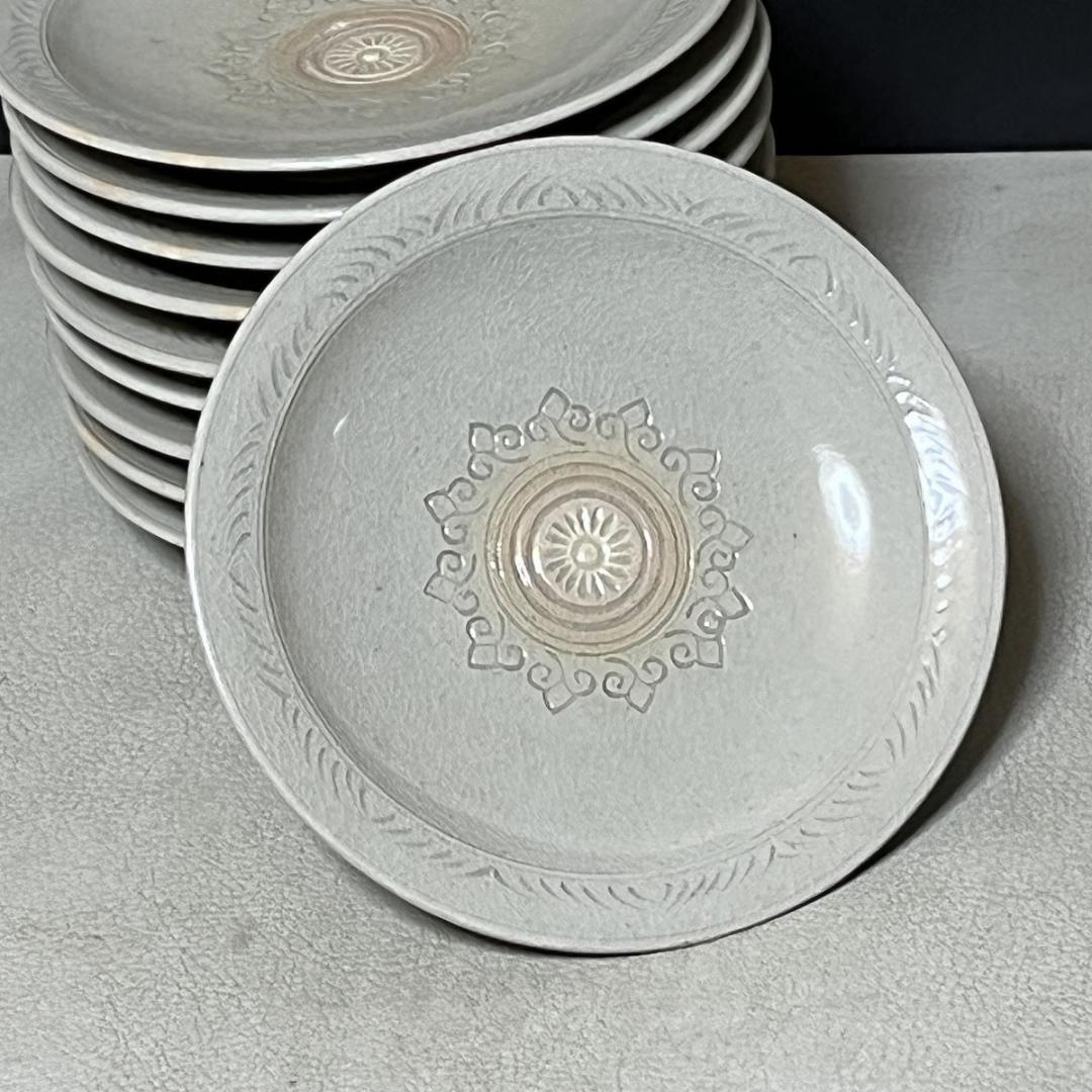 華中亭道八 御本手 銘々皿 十客 共箱 道八 小皿 茶道具 【k3188】