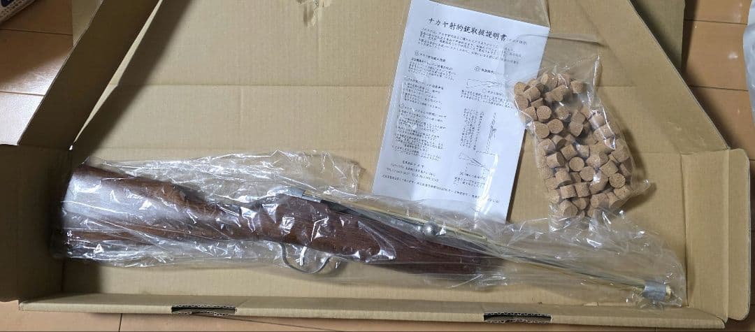 ☆未使用　ナカヤ　コルク銃　ゴールド　射的☆