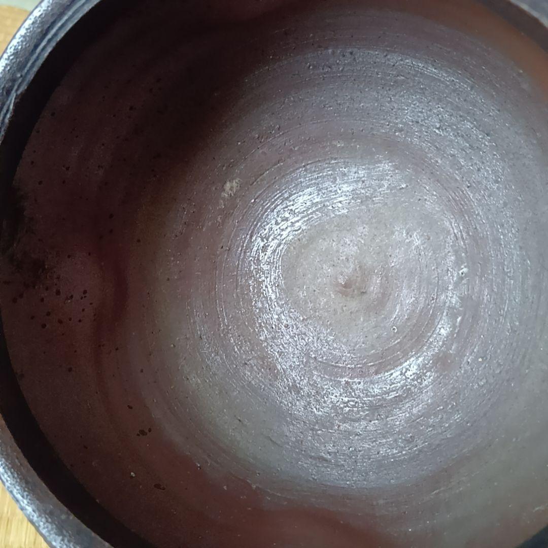 黒薩摩 丸十印 江戸末期〜明治初期 煎茶鉢／小鉢　骨董品 古美術 茶道具 工芸品