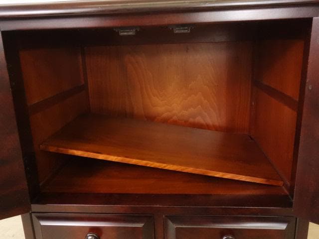 北海道民芸家具　ＴＶ台　テレビ台　サイドテーブル　再塗装済　ＵＳＥＤ