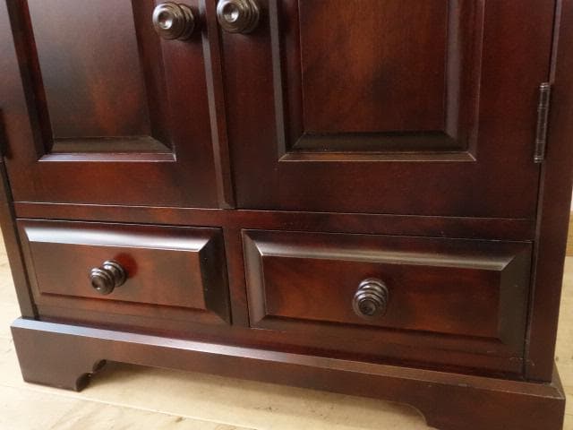 北海道民芸家具　ＴＶ台　テレビ台　サイドテーブル　再塗装済　ＵＳＥＤ