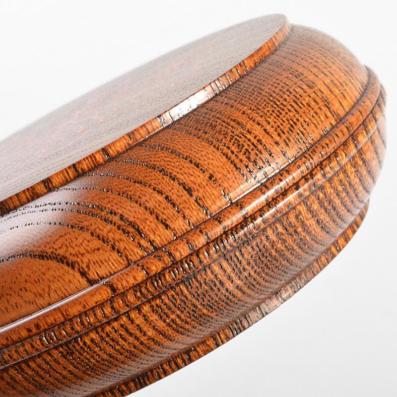 茶道具　漆工芸師　川端近左作　太閤桐絵欅拭漆香合　共箱　V　R6797