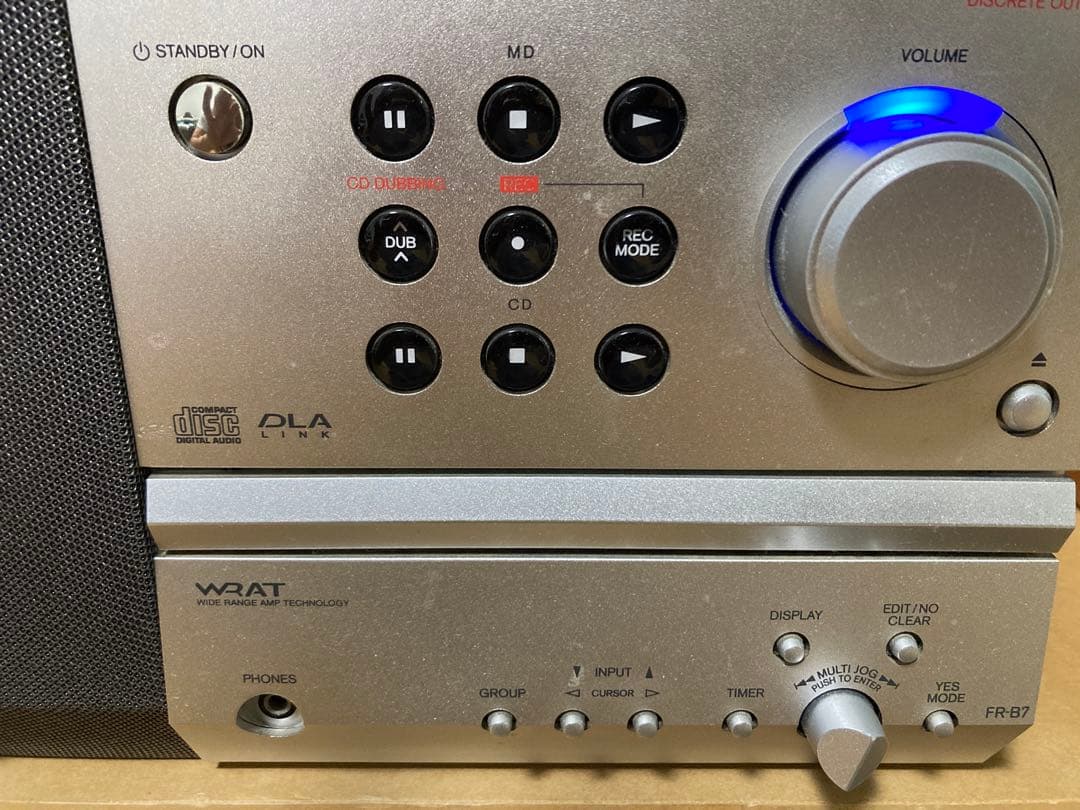 【CD読み取り不可】MDLP対応　MDコンポ FR-B7 ONKYO