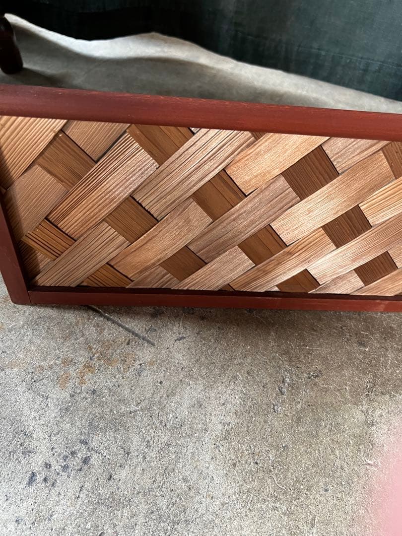 風炉先屏風　利休　茶道具 杉網代　衝立　裏千家　釜含めない