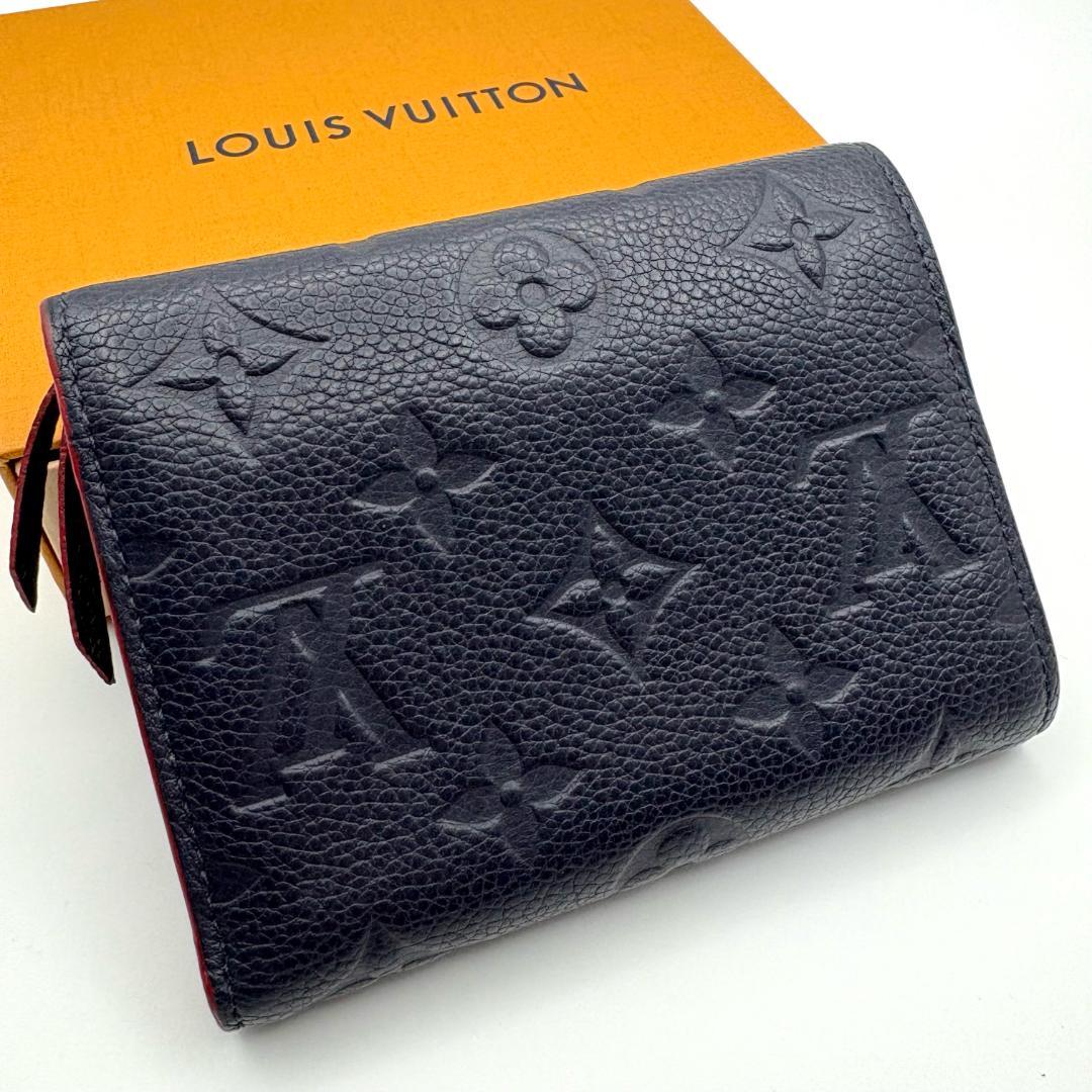 【極美品】ルイヴィトン ヴィクトリーヌ アンプラント マリーヌルージュ 折財布