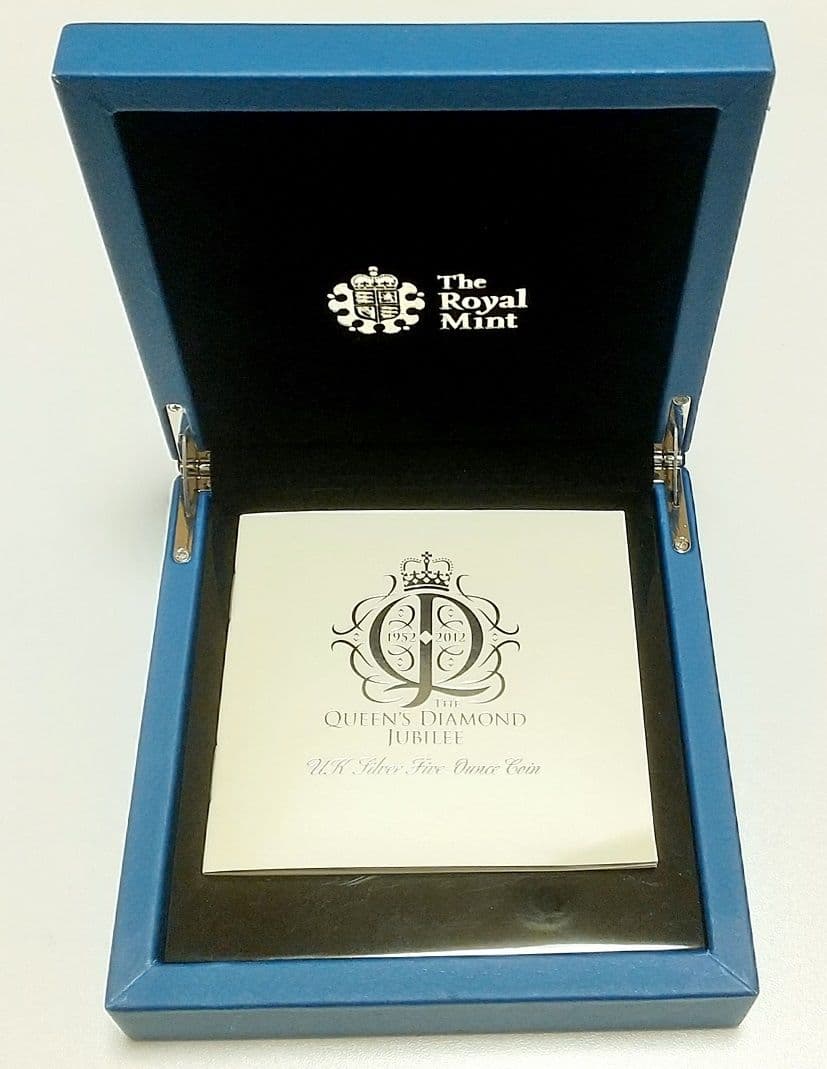 2012年 イギリス ダイヤモンドジュビリー 5オンス 銀貨 NGC PF69