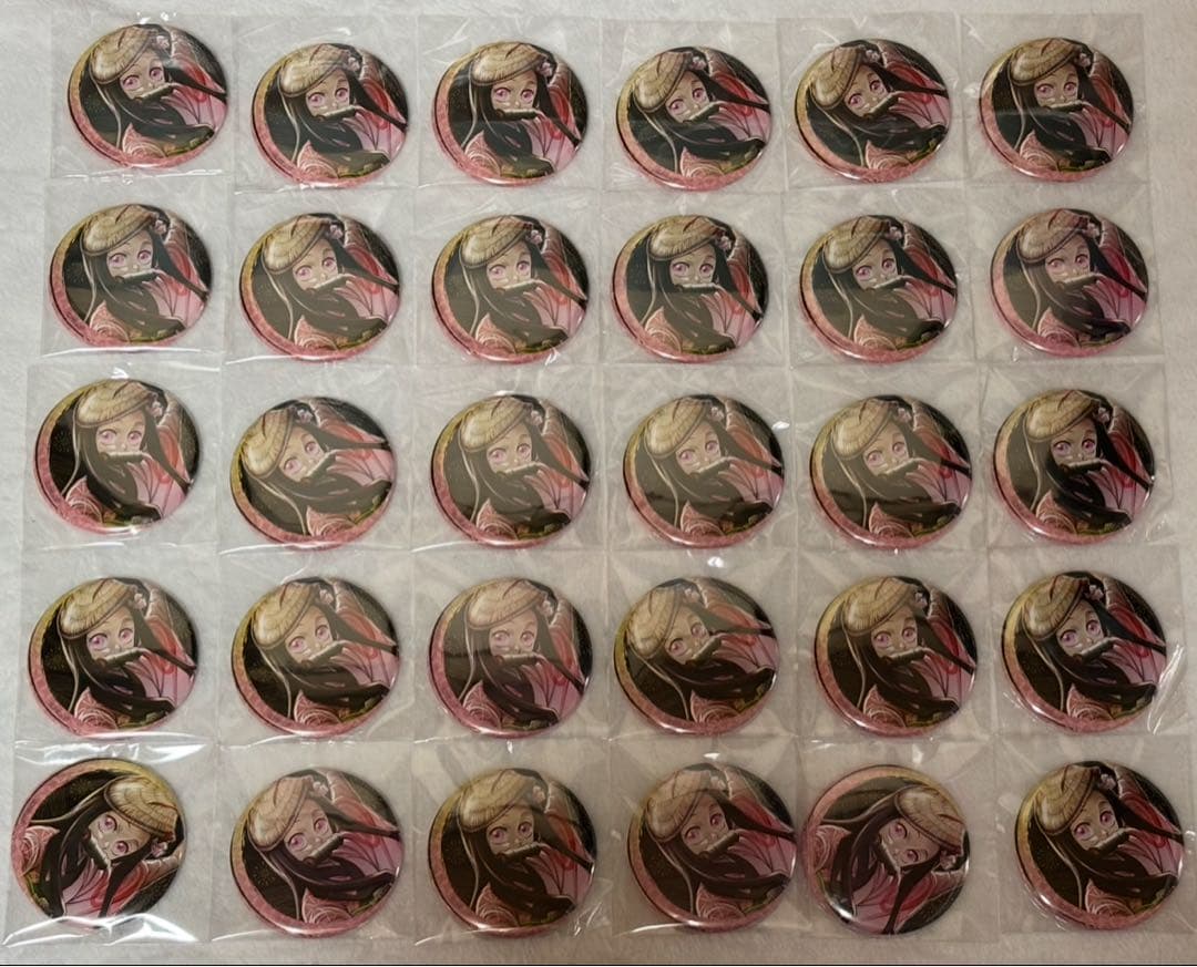 鬼滅の刃 竈門禰豆子 阿波踊り 缶バッジ 30点