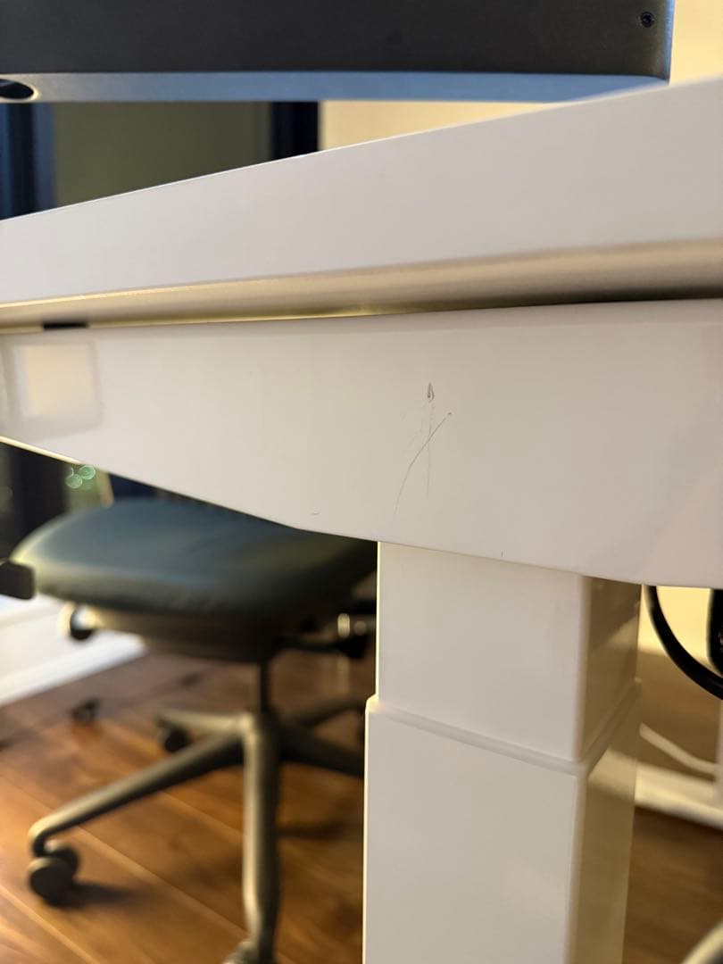 【レアモデル】フレキシースポット EJ2 ホワイト 電動昇降デスク