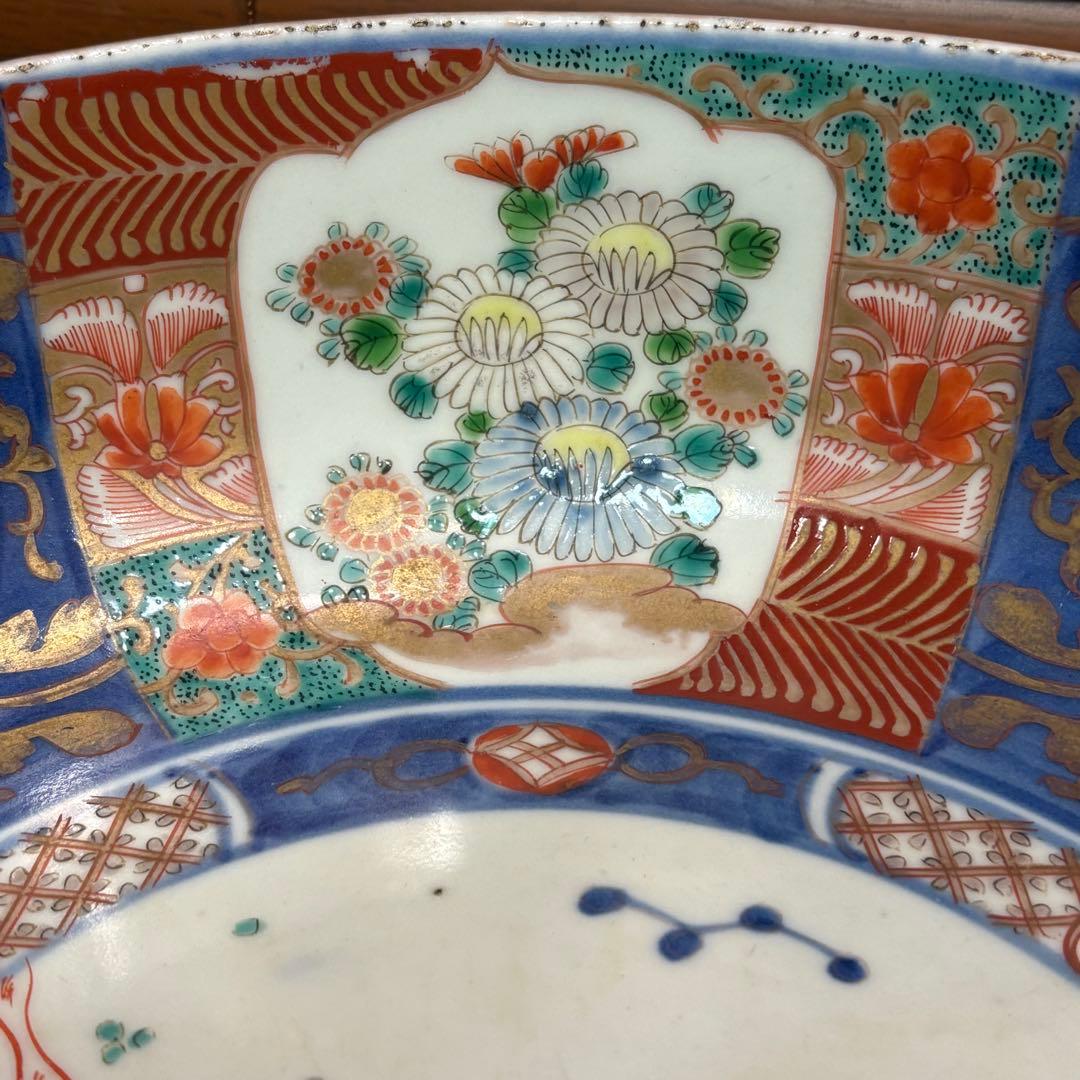 江戸時代　古伊万里　赤絵大鉢