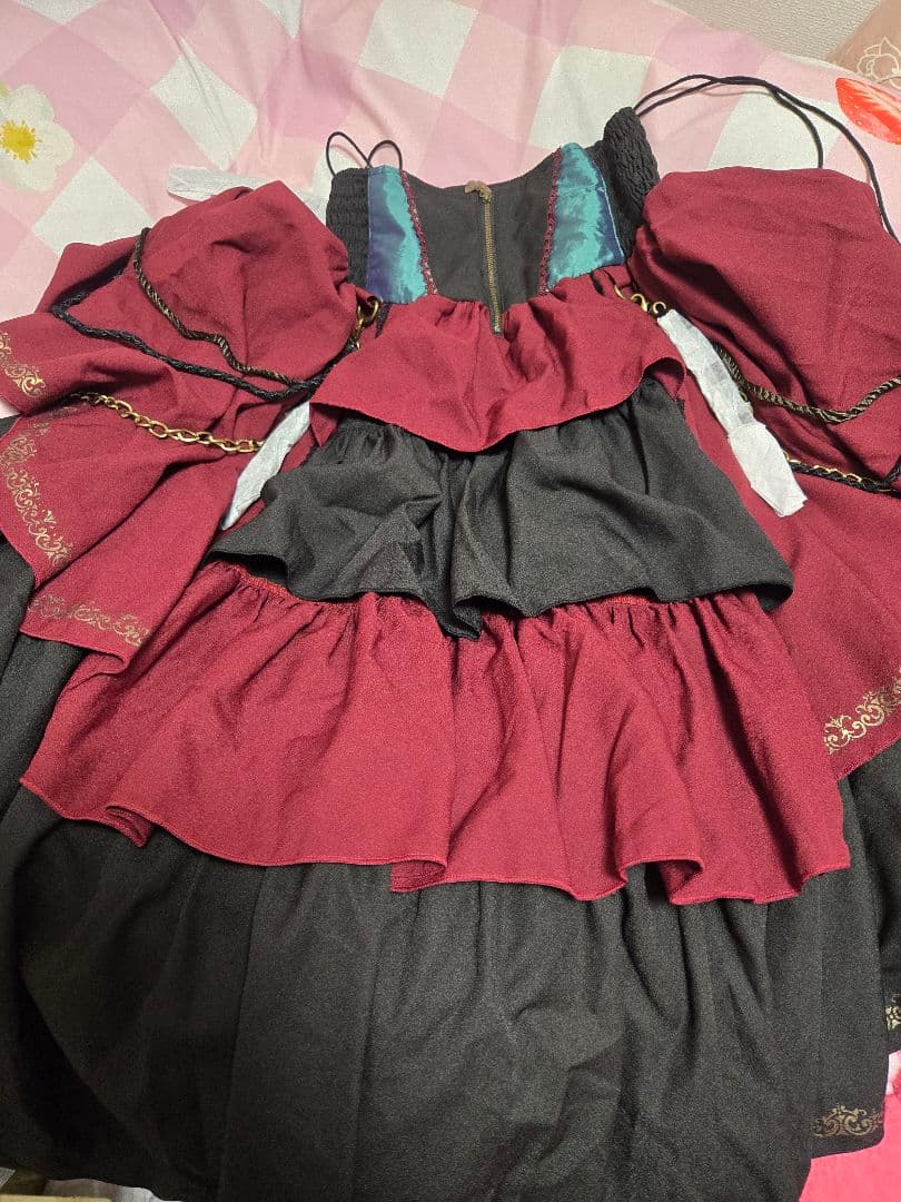 ozz☆ozz on☆赤黒フリルスカート☆ゴスロリ☆華ロリ☆チャイナ