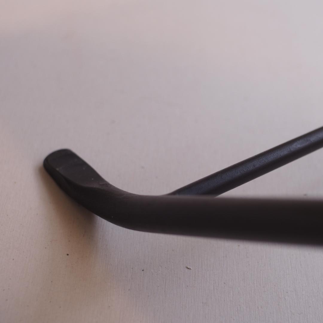 レザー折りたたみアイアンスツール 本革 山羊革