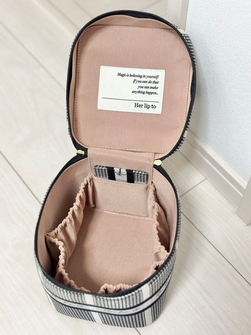 バッグ HLT Jacquard VanityBag silver Herlipto