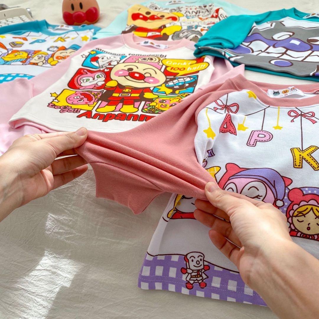 ドキンちゃン　コキンちゃん　アンパンマン　パジャマセット　上下　ピンク