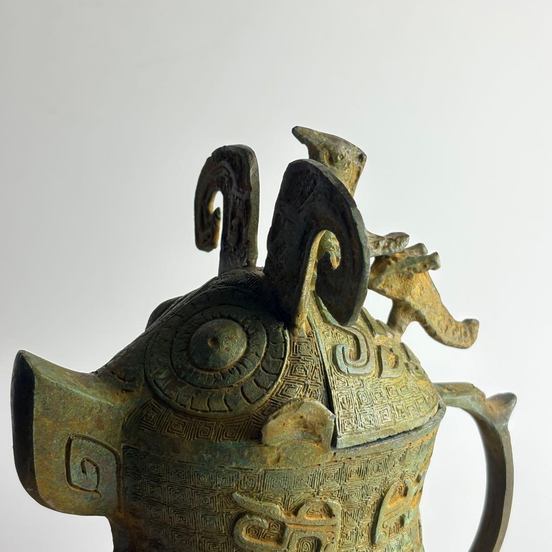 青銅器 青銅 置物 細工 銅器