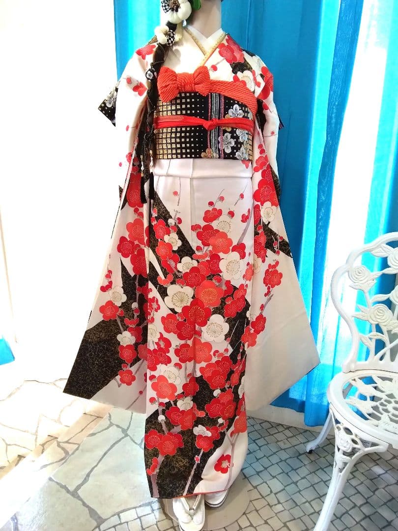 正絹振袖単品、成人式、