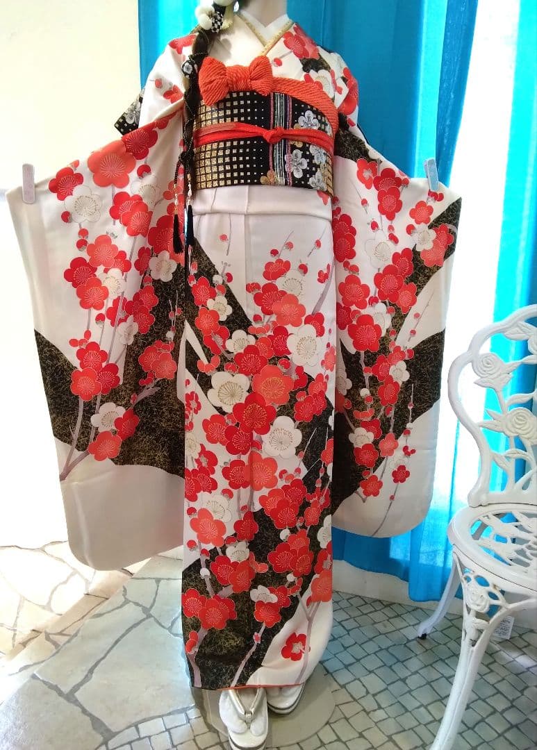 正絹振袖単品、成人式、