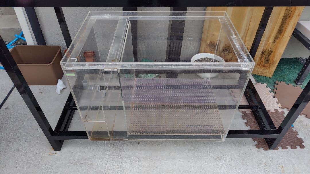 【送料込】オーバーフロー用水槽　アクリル濾過槽