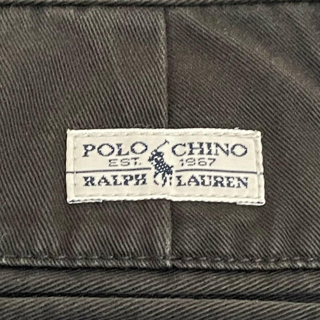 Polo by Ralph Lauren 極太ポロチノ 黒 ワイドパンツ 30