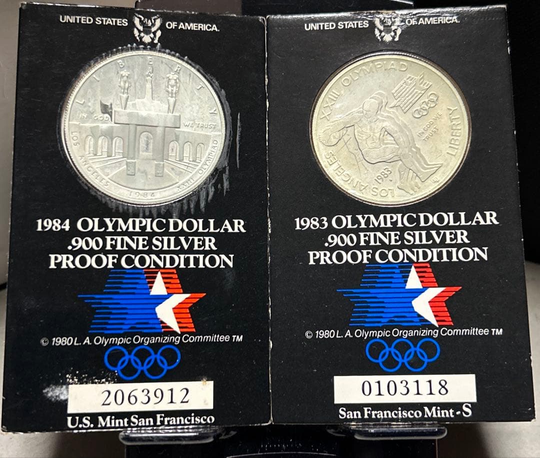 k*h様 ロサンゼルスオリンピック記念銀貨 2枚セット