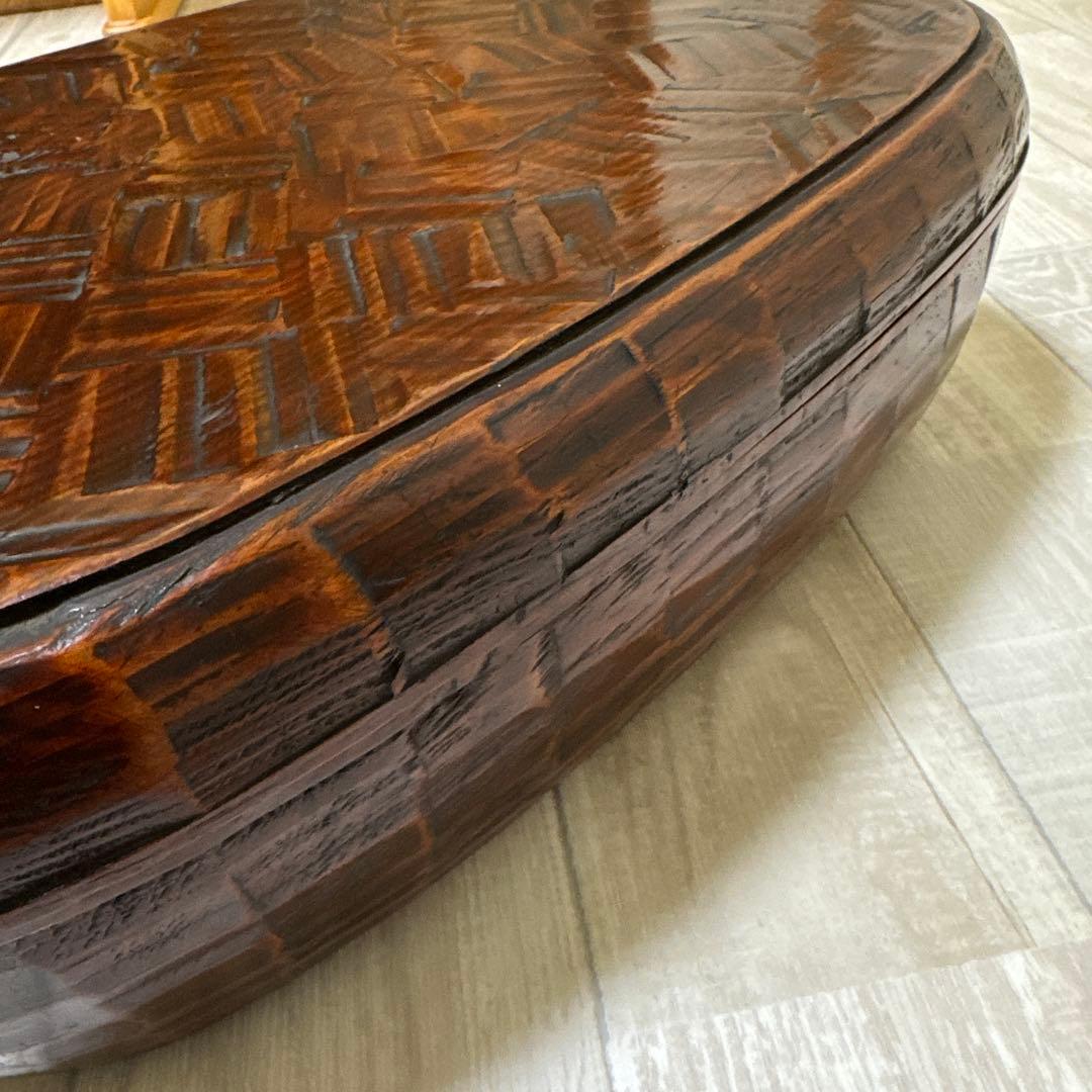 【貴重品】松　一木彫り　茶櫃