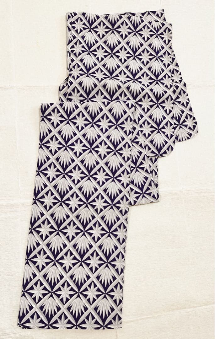 値下げ中！撫松庵　切子　古代紫　セオアルファ　浴衣　夏着物　美品