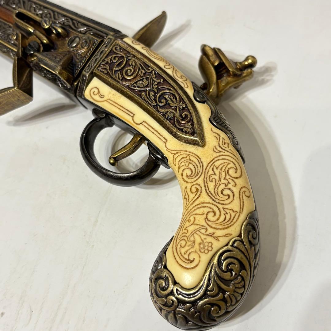 DENIX デニックス レプリカ ピストル フリントロック 2バレル 1264