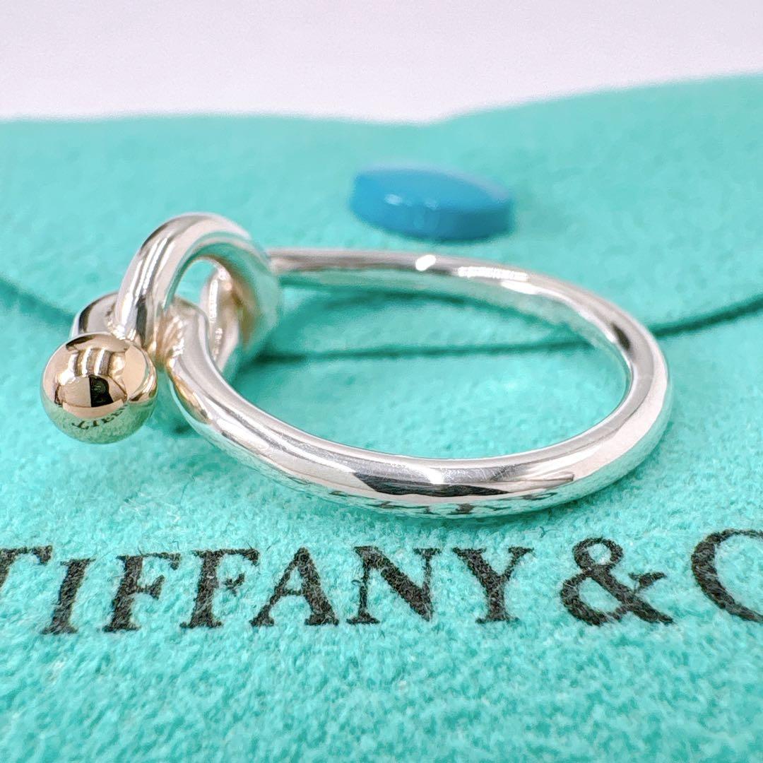 美品 オールドティファニー ラブノット コンビ 11.5号 シルバー k14